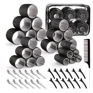 Black‎ and Silver Hair Roller Set